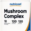 Nutricost suplemento cápsulas complejo mezcla 10 hongos