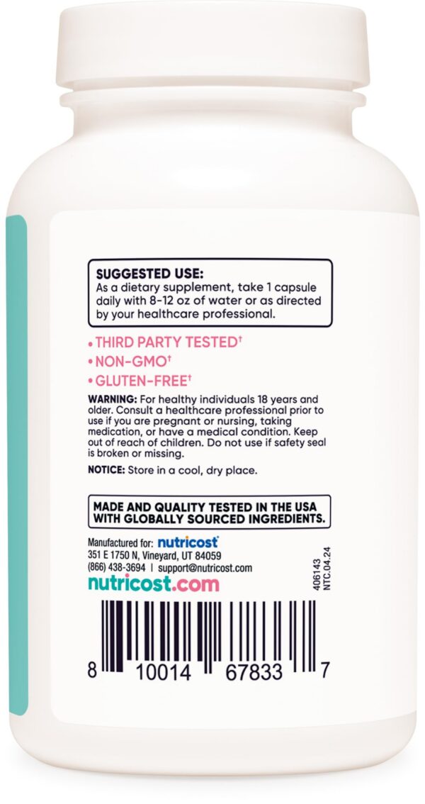 Nutricost suplemento DIM con ingredientes naturales mujeres