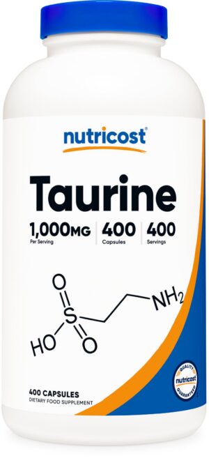 Nutricost Taurina 1000mg en cápsulas