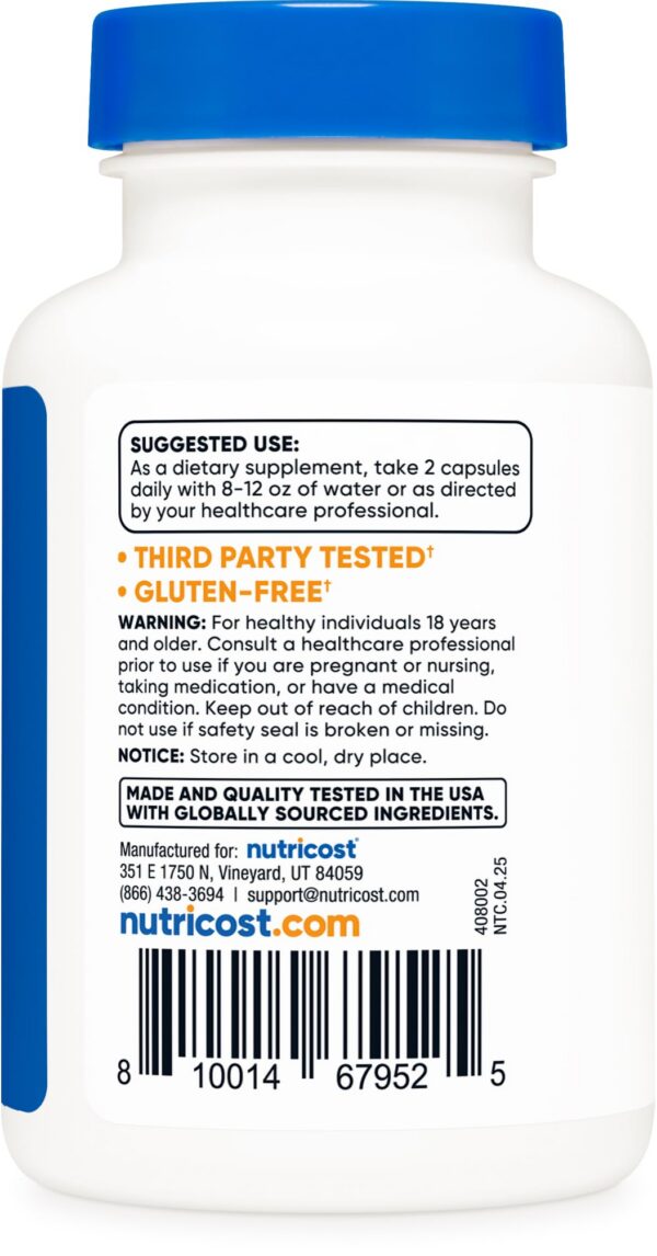 Version 1.0.0 Frasco de Tongkat Ali Nutricost visto frontal