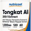 Nutricost Tongkat Ali cápsulas vegetarianas 1000mg frasco