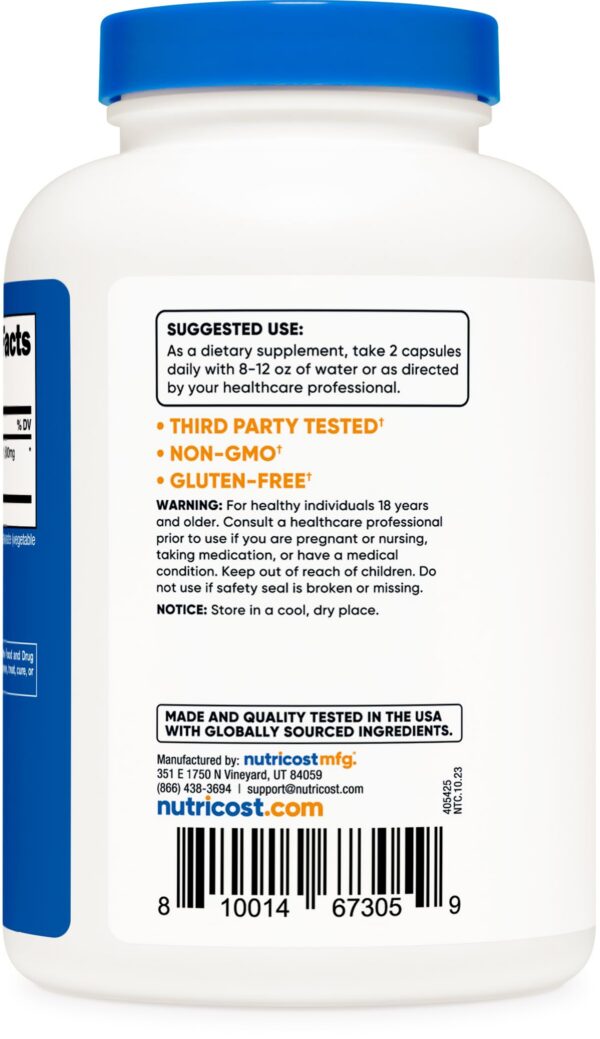 Contenido de cápsulas Nutricost Tribulus Terrestris