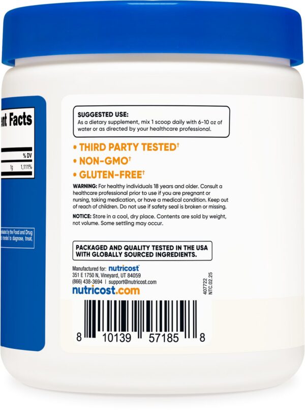 Cucharita medidora incluida para porciones