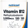 Nutricost vitamina B12 5000mcg cápsulas vegetales