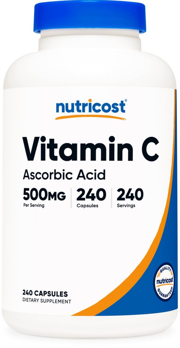 Nutricost Vitamina C 500mg 240 cápsulas frasco