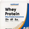 Frente del envase Nutricost Whey Protein Powder