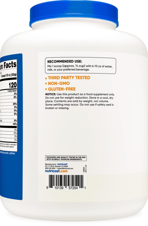 Detalle de la etiqueta y el envase