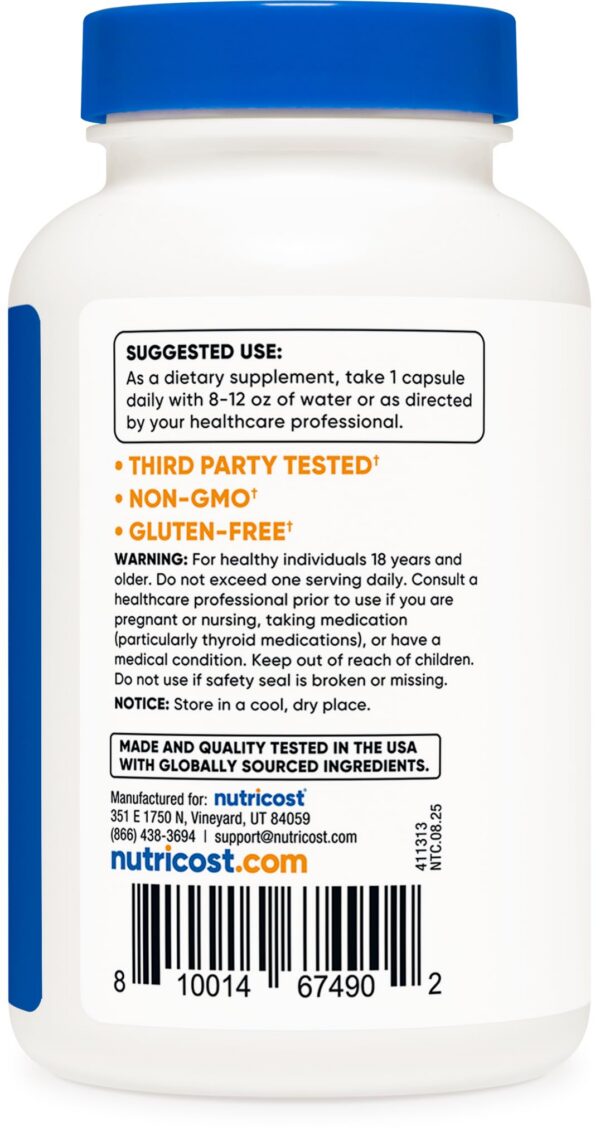 Contenido de cápsulas Iron Nutricost