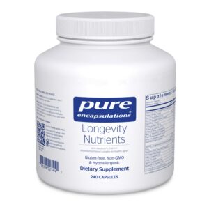 Nutrientes de Longevidad Pure Encapsulations en envase