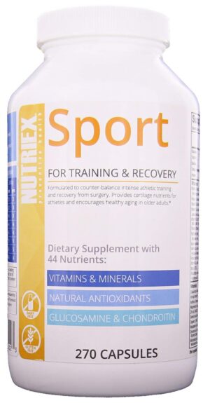 Version 1.0.0 Nutriex Sport suplemento multivitamínico botella 270 cápsulas
