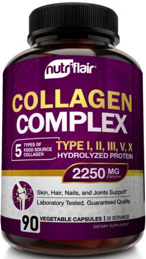 Envase NutriFlair Colágeno Múltiple 2250 mg