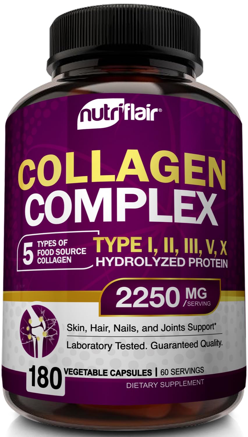 NutriFlair Multiple Collagen Peptides, 2250 mg