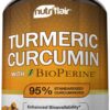 Version 1.0.0 Frasco NutriFlair Turmeric Curcumin 1300mg 180 cápsulas suplementario