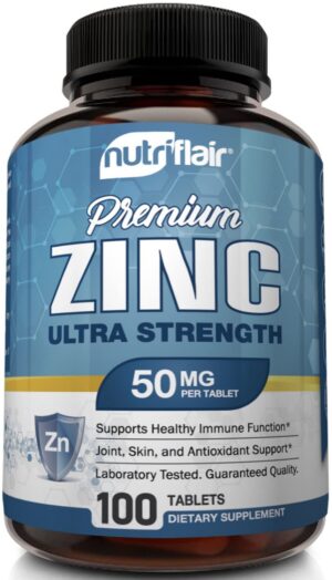 Frasco NutriFlair Zinc Gluconate 50 mg