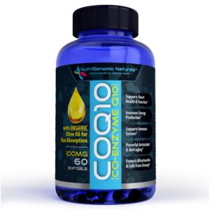 Frasco NutriGenomic Naturals CoQ10 100 mg