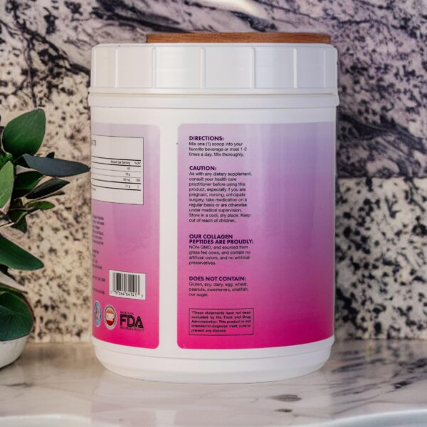 Frasco con polvo visible