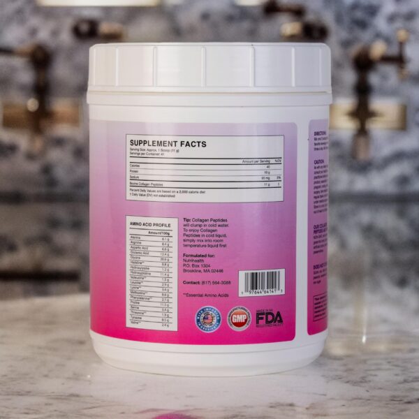 Etiqueta con lista de aminoácidos