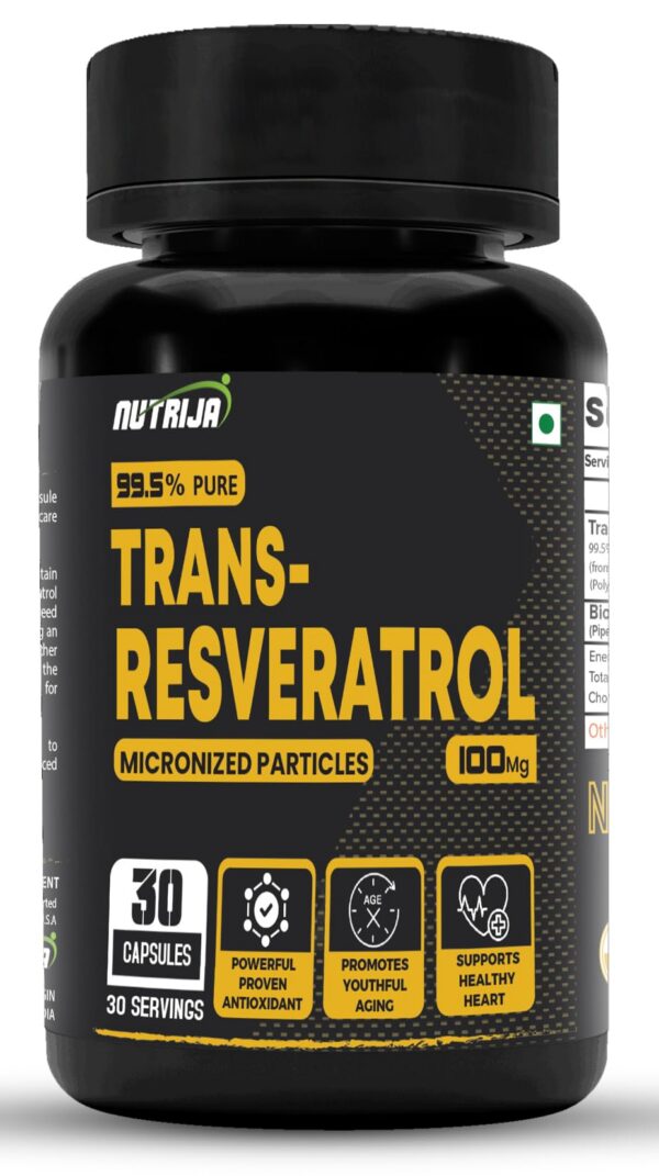 Frasco NutriJa Trans Resveratrol cápsulas