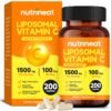 Botella de vitamina C liposomal NutriNeat de 1000mg en cápsulas
