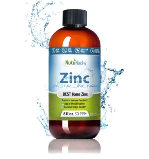 Frasco de zinc líquido NutriNoche con etiqueta