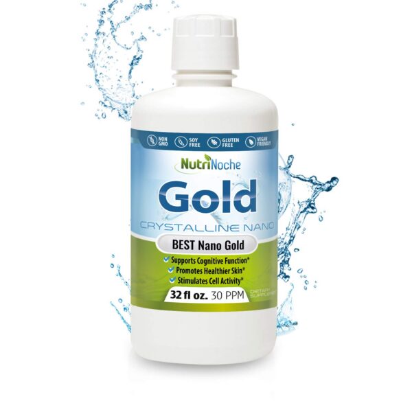 Version 1.0.0 Botella de Nutrinoche oro coloidal líquido
