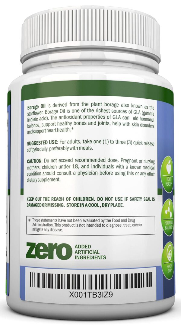 Softgels de borraja NutriONN - interior