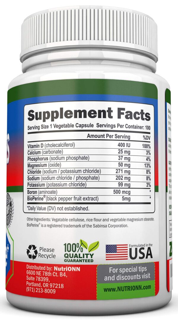 Etiqueta frontal con información del producto