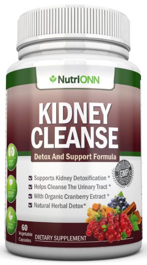NutriONN limpieza renal y detox suplemento natural 60 cápsulas