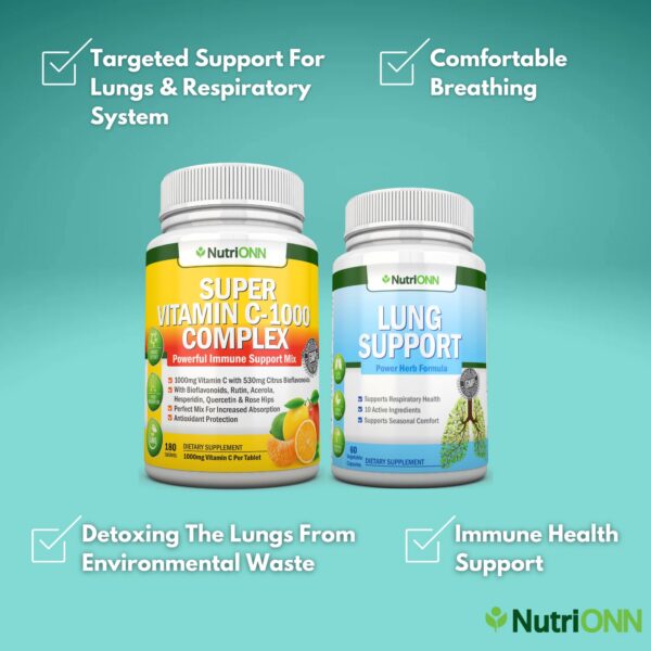 Conjunto Lung Cleanse - etiqueta frontal