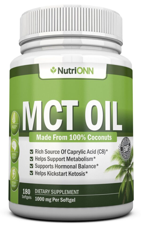 Frente del frasco NutriONN MCT Oil
