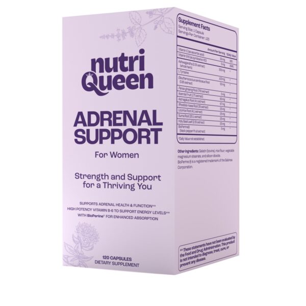 Etiqueta NutriQueen suplemento para mujeres