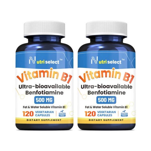 NUTRISELECT Vitamina B1 500 mg frascos 2 paquetes