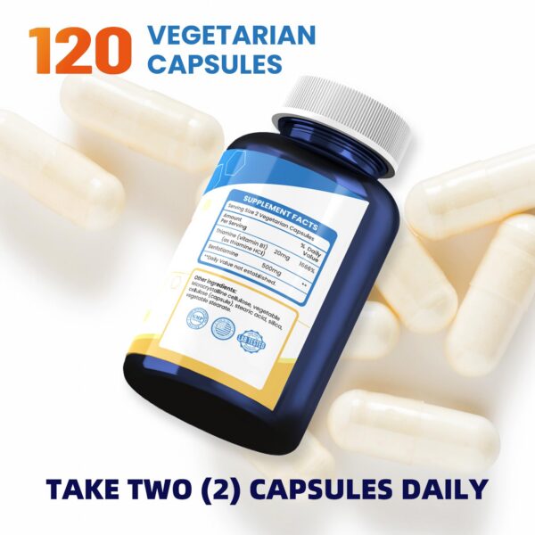 Botellas NUTRISELECT Vitamina B1 500mg suplementarias