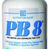 Etiqueta Nutrition Now PB8 probiótico acidófilo vegetariano