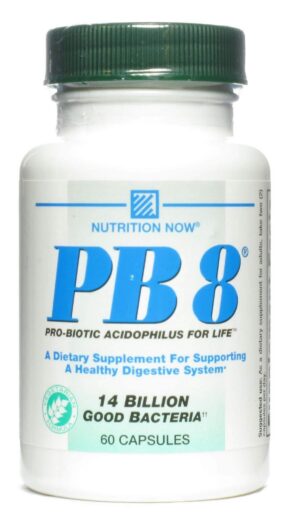 Version 1.0.0 Nutrition Now PB8 probiótico acidófilo vegeterian paquete 3