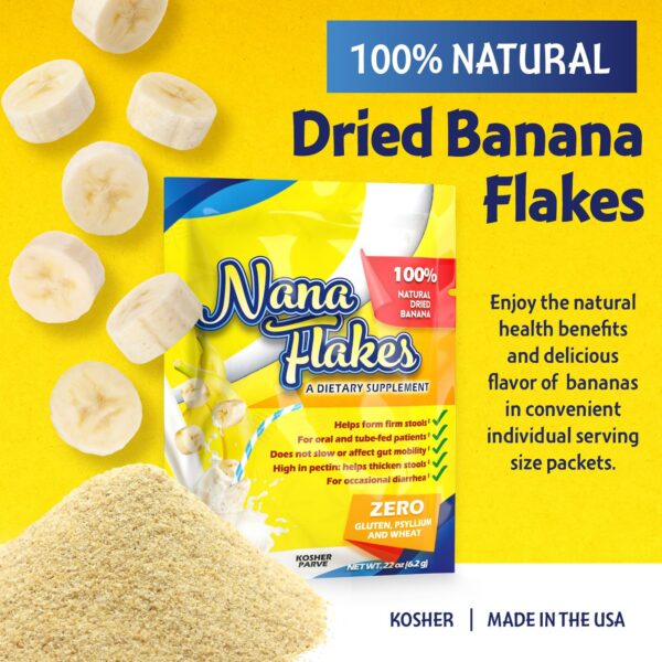 Version 1.0.0 Cucharada de Nutritional Designs Nana Flakes polvo de plátano natural