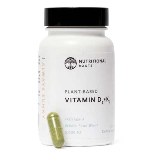 Nutritional Roots suplemento vitamina D3 y K2 30 cápsulas