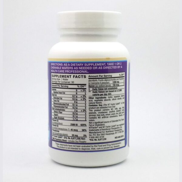 Caja Nutritional Therapeutics D3 K2 con NT Factor sabor vainilla