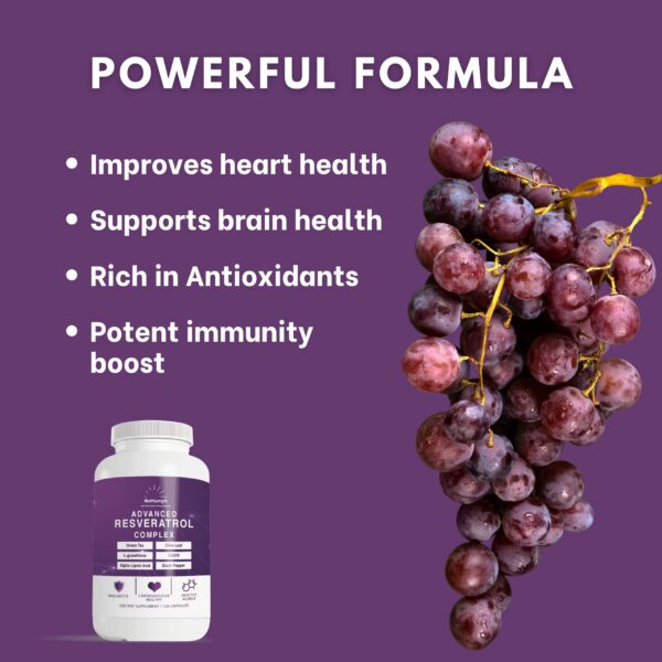 Frasco de cápsulas Nutriumph Resveratrol 120