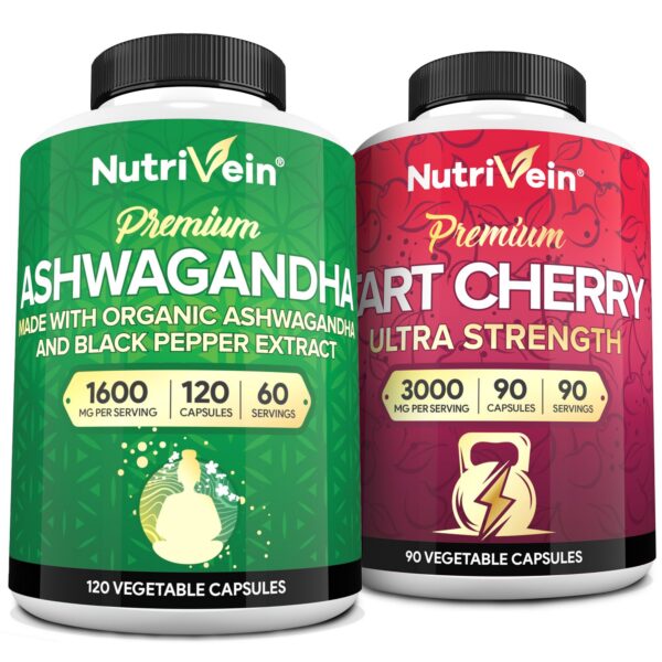 Version 1.0.0 Botella cápsulas Ashwagandha y cereza ácida Nutrivein