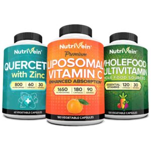 Frente de la botella Nutrivein Multivitaminas con Vitamina C liposomal