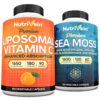 Nutrivein Sea Moss cápsulas y Vitamina C liposomal, vista frontal