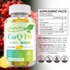 Detalle de la etiqueta NutriVigor CoQ10 Gomitas