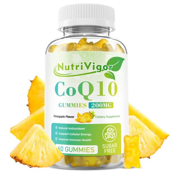 Frontal de NutriVigor CoQ10 Gomitas 200 mg