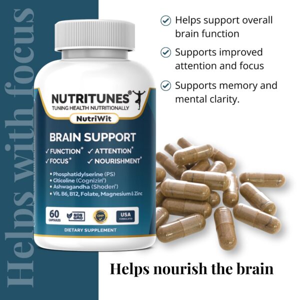 Version 1.0.0 Ingredientes premium en suplemento NutriWit para apoyo cerebral