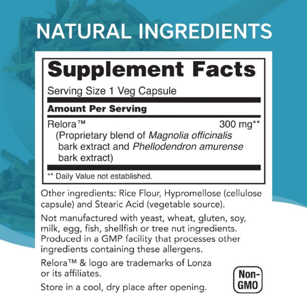 Detalle de etiqueta de Relora