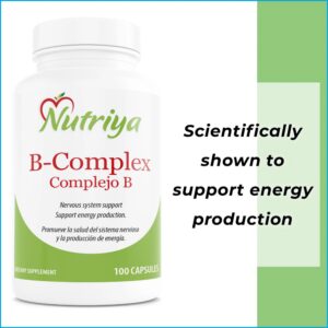 Nutriya b complex 100 cápsulas saludables metabolismo