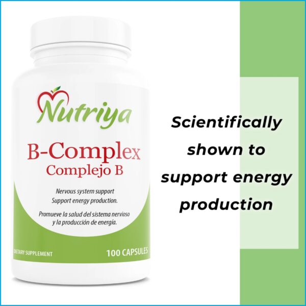 Nutriya b complex 100 cápsulas saludables metabolismo