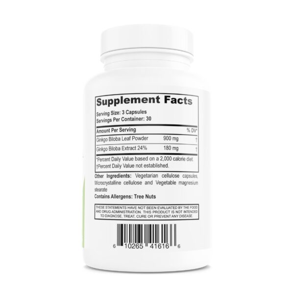 Nutriya Ginkgo Biloba cápsulas para circulación y memoria