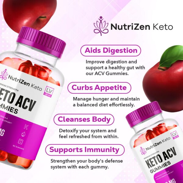 Nutrizen Keto ACV Gummies apoyo estilo de vida saludable